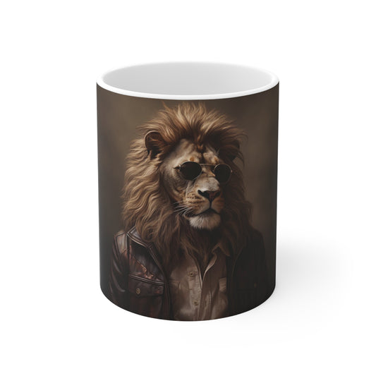 Lion Leather | Ceramic Mug 11oz
