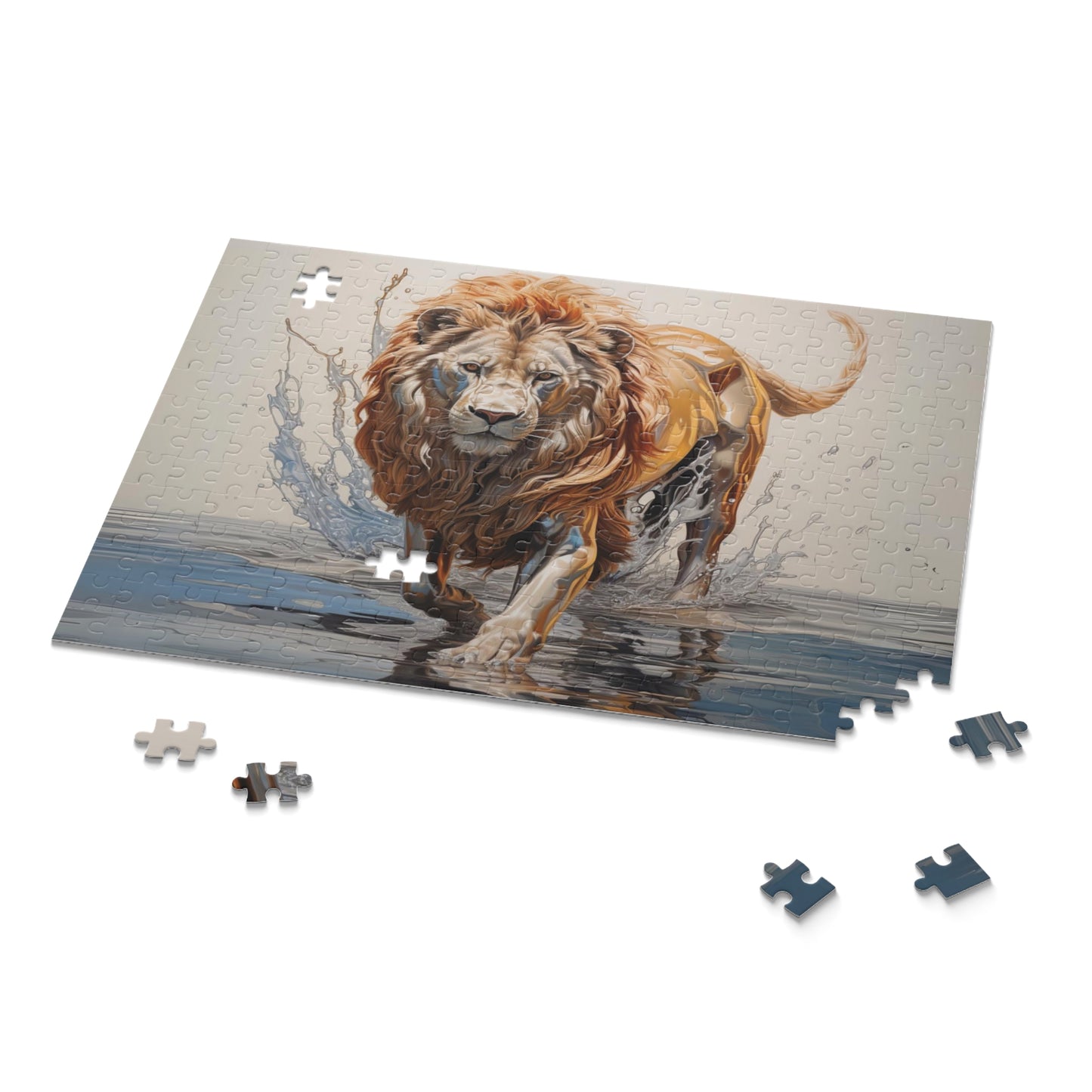 Lion | Puzzle (120, 252, 500-Piece) | Chrome