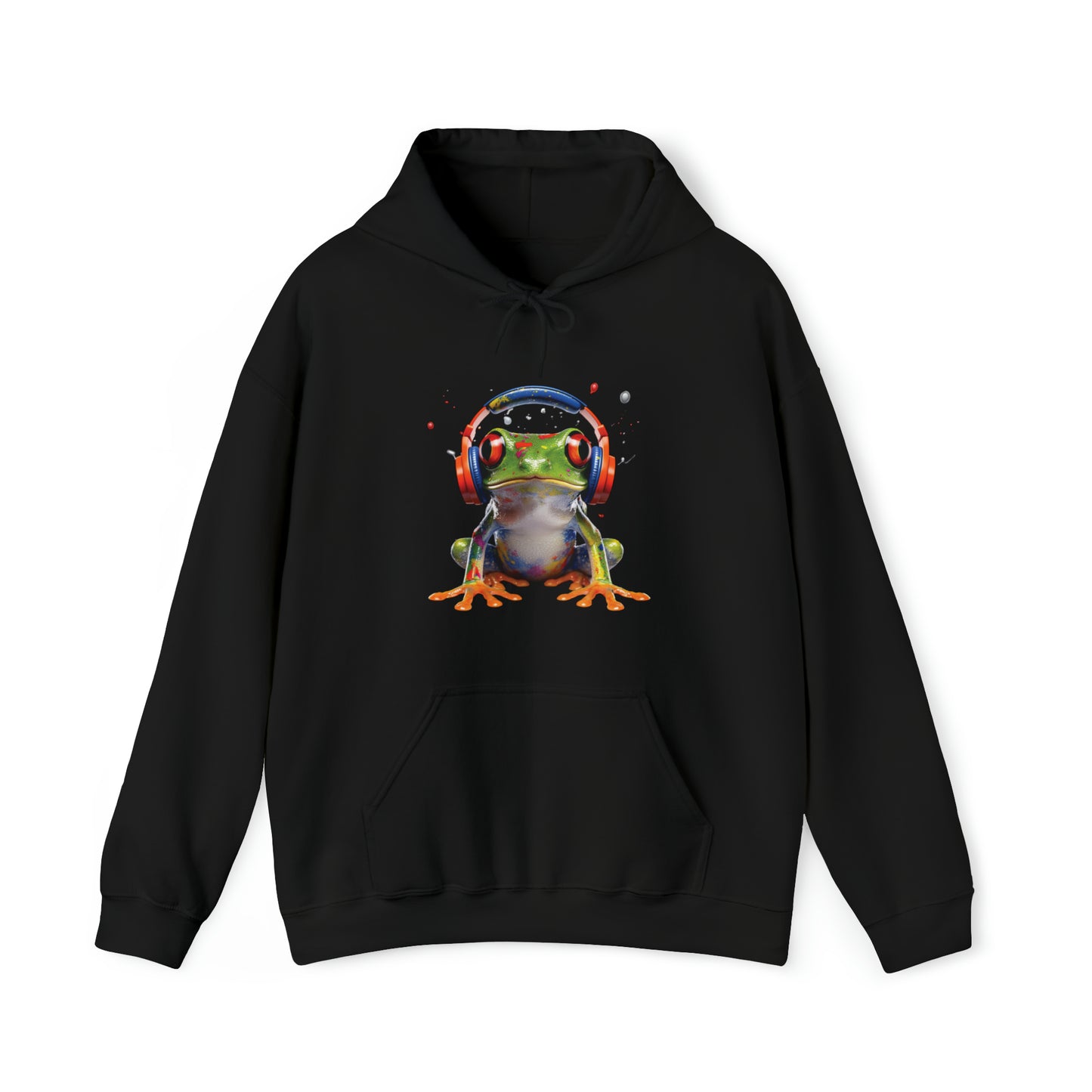 Red Eyed Tree Frog  Headphones | Unisex Heavy Blend™ Hooded Sweatshirt