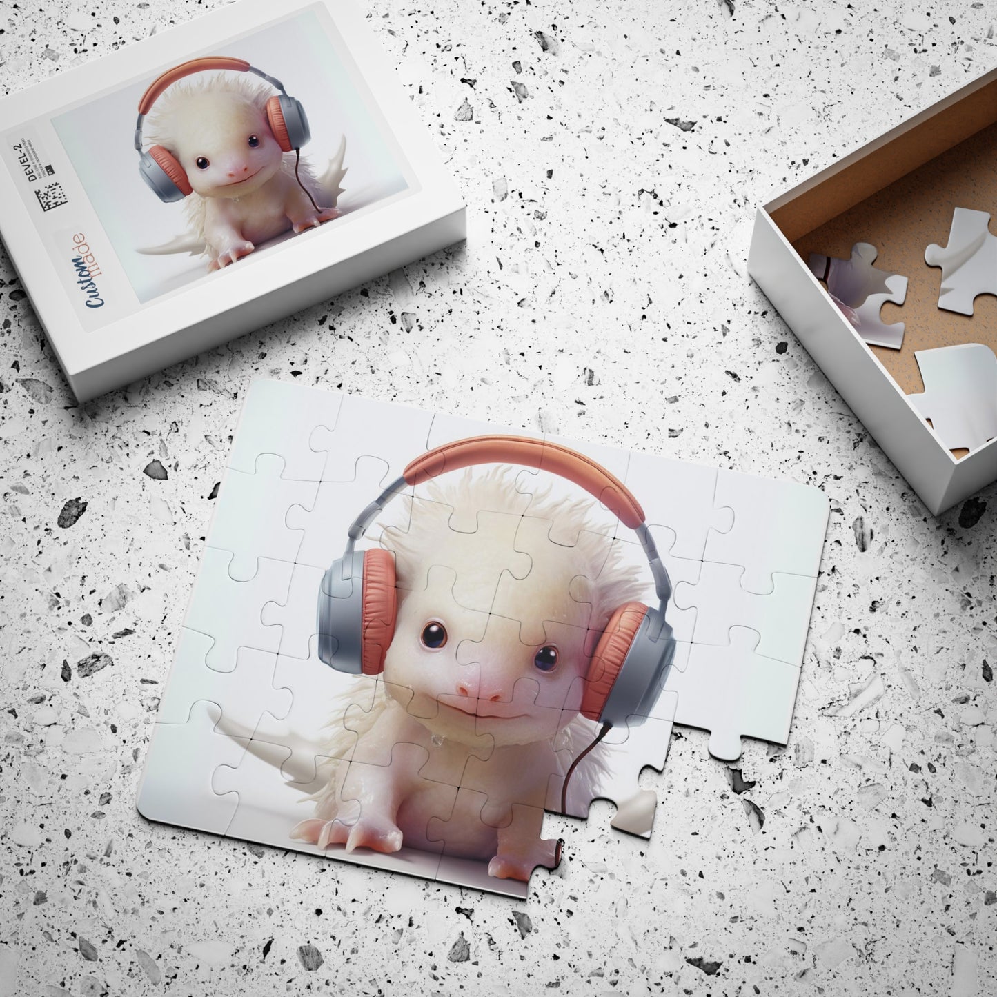 Axolotl Headphones | Kids' Puzzle, 30-Piece