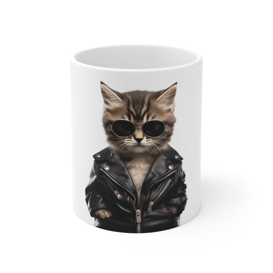 Kitten Leather | Ceramic Mug 11oz