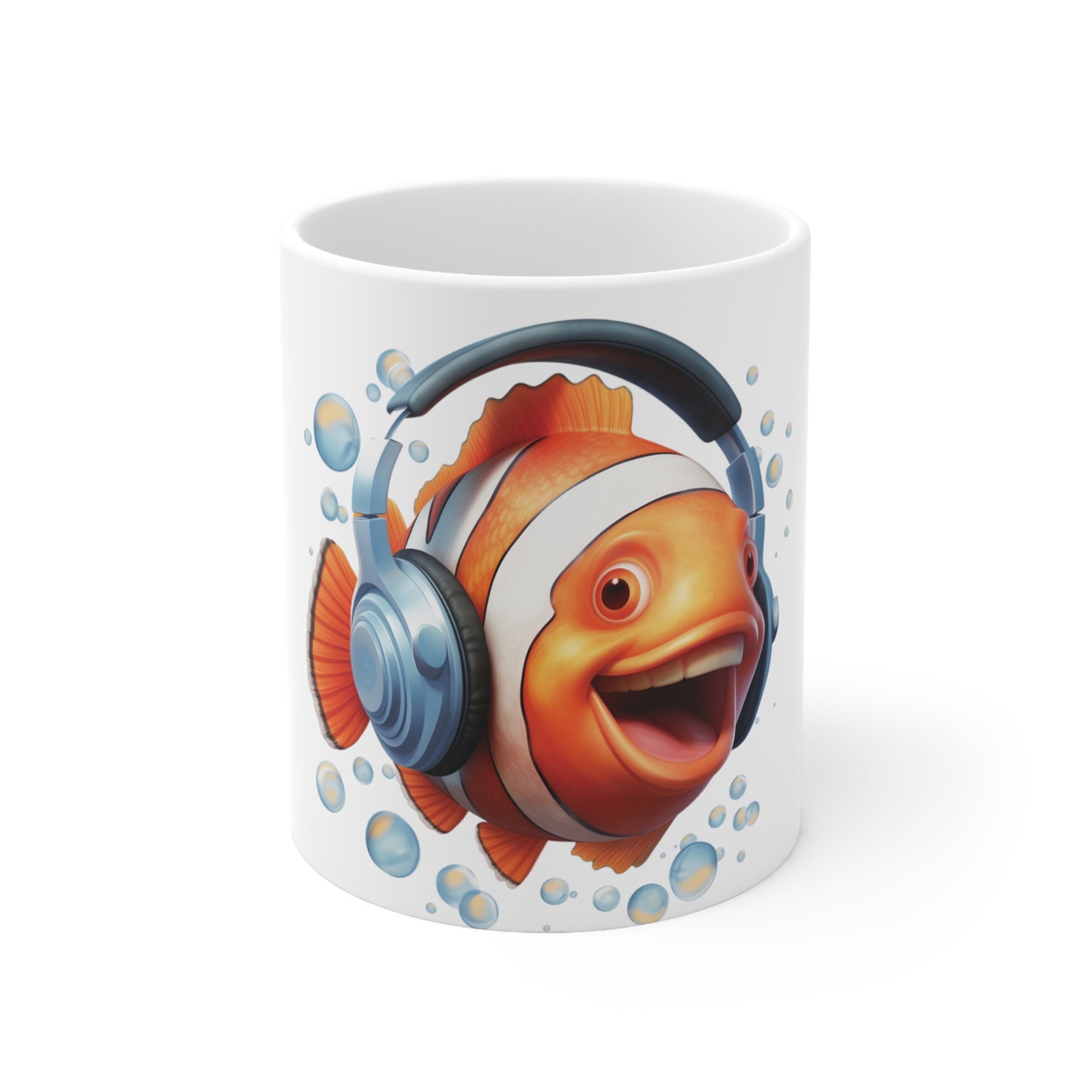 Clownfish Headphones | Ceramic Mug 11oz