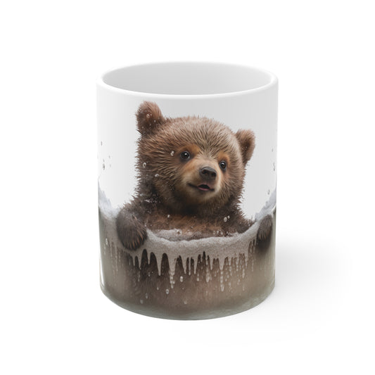 Bear Baby  Bathtub | Ceramic Mug 11oz