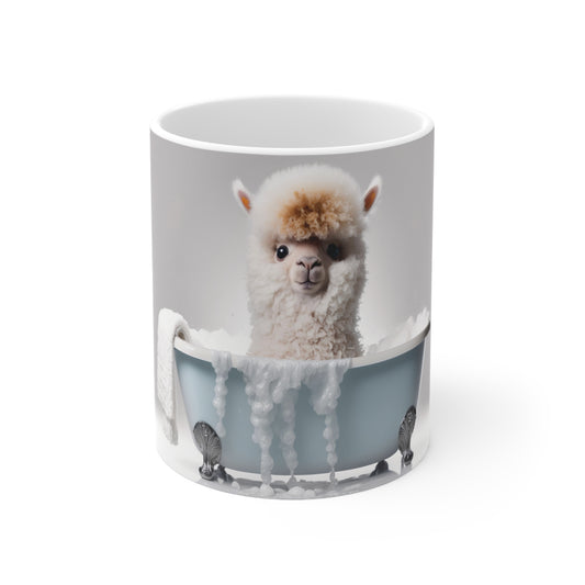 Alpaca Baby Bathtub | Ceramic Mug 11oz