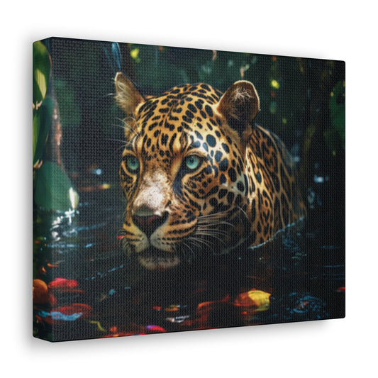 Jaguar | Gallery Canvas |  Wall Art | Chrome