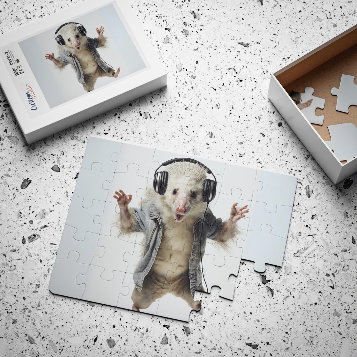 Opossum Headphones | Kids' Puzzle, 30-Piece