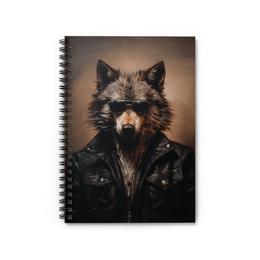 Wolf Leather | Spiral Notebook - Ruled Line