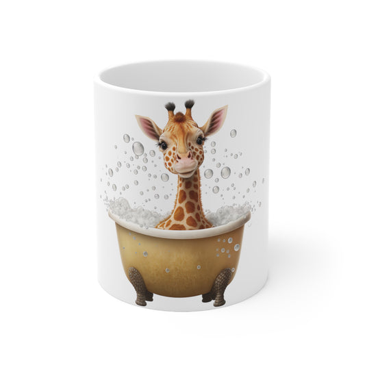 Giraffe Baby Bathtub | Ceramic Mug 11oz