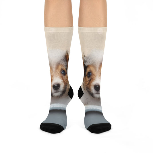 Terrier Puppy Bathtub | Cushioned Crew Socks