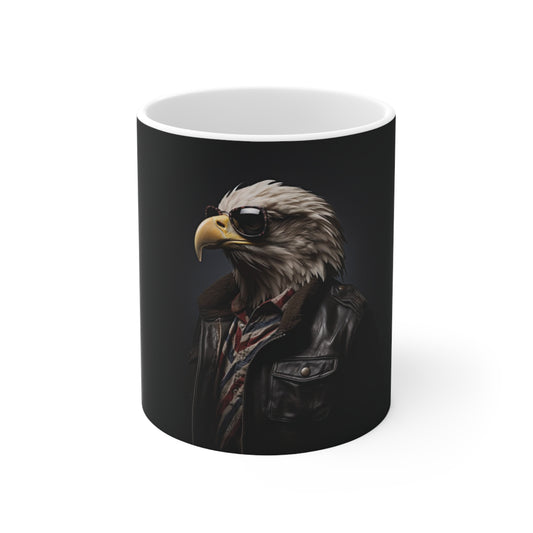 Bald Eagle Leather | Ceramic Mug 11oz | Wild & Stylish