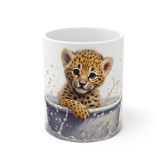 Leopard Baby Bathtub | Ceramic Mug 11oz