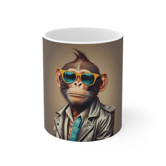 Monkey Groove Leather | Ceramic Mug 11oz