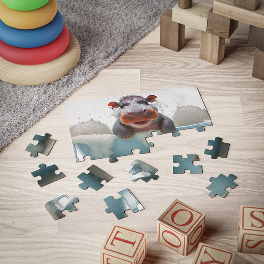 Hippo Baby in Bathtub | Kids' Puzzle, 30-Piece