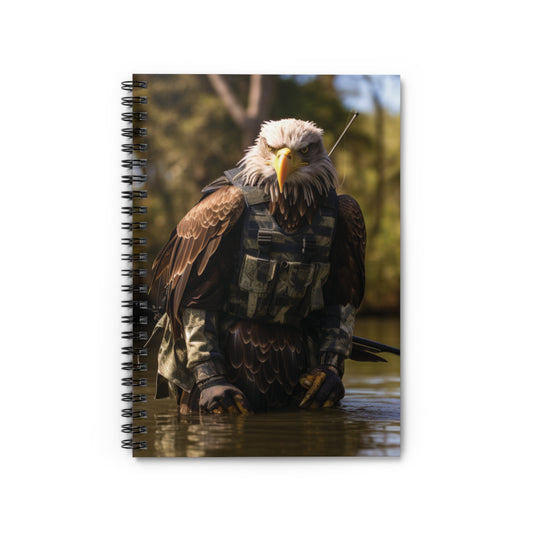 Bald Eagle Army | Spiral Notebook - Ruled Line
