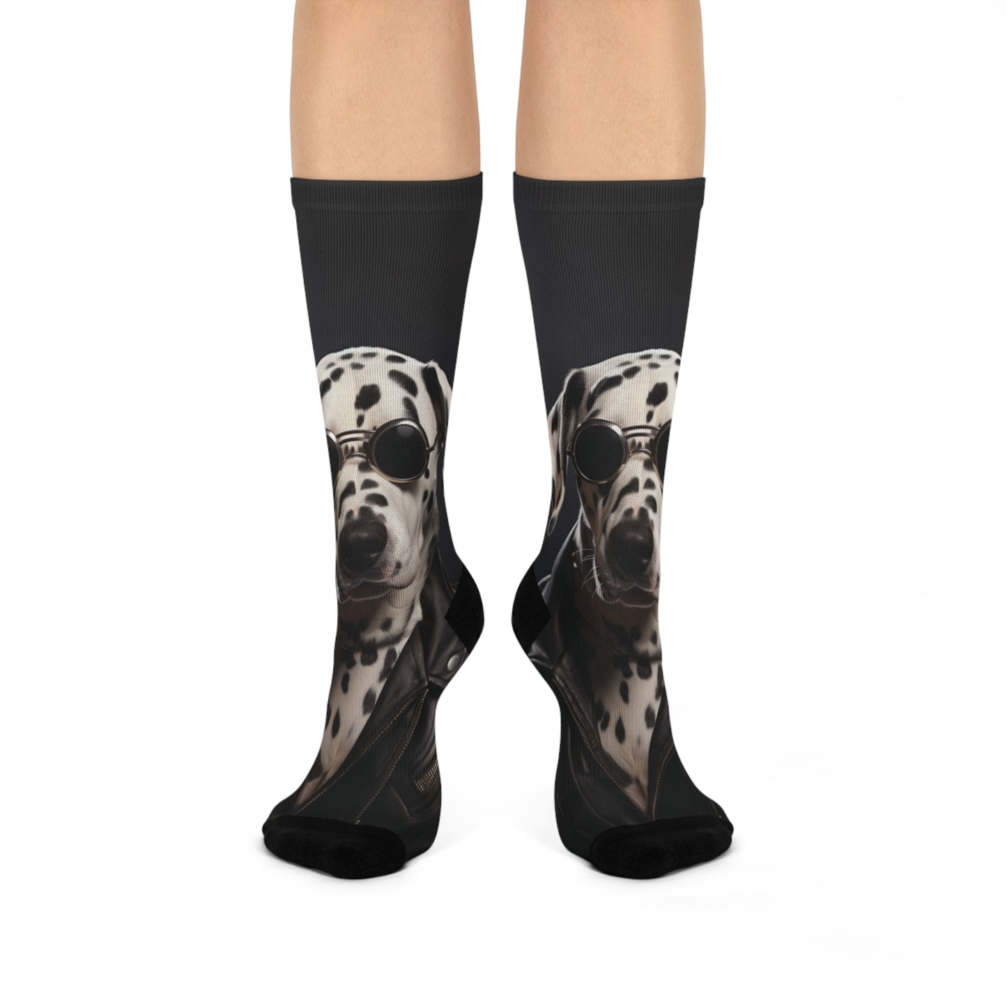 Dalmatian Leather | Cushioned Crew Socks | Wild & Stylish