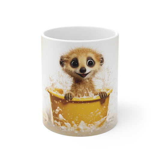 Meerkat Baby Bathtub | Ceramic Mug 11oz
