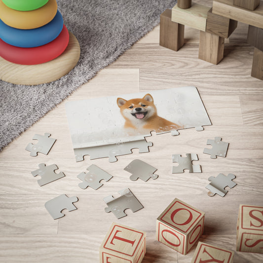 Shiba Inu Puppy Bathtub | Kids' Puzzle, 30-Piece