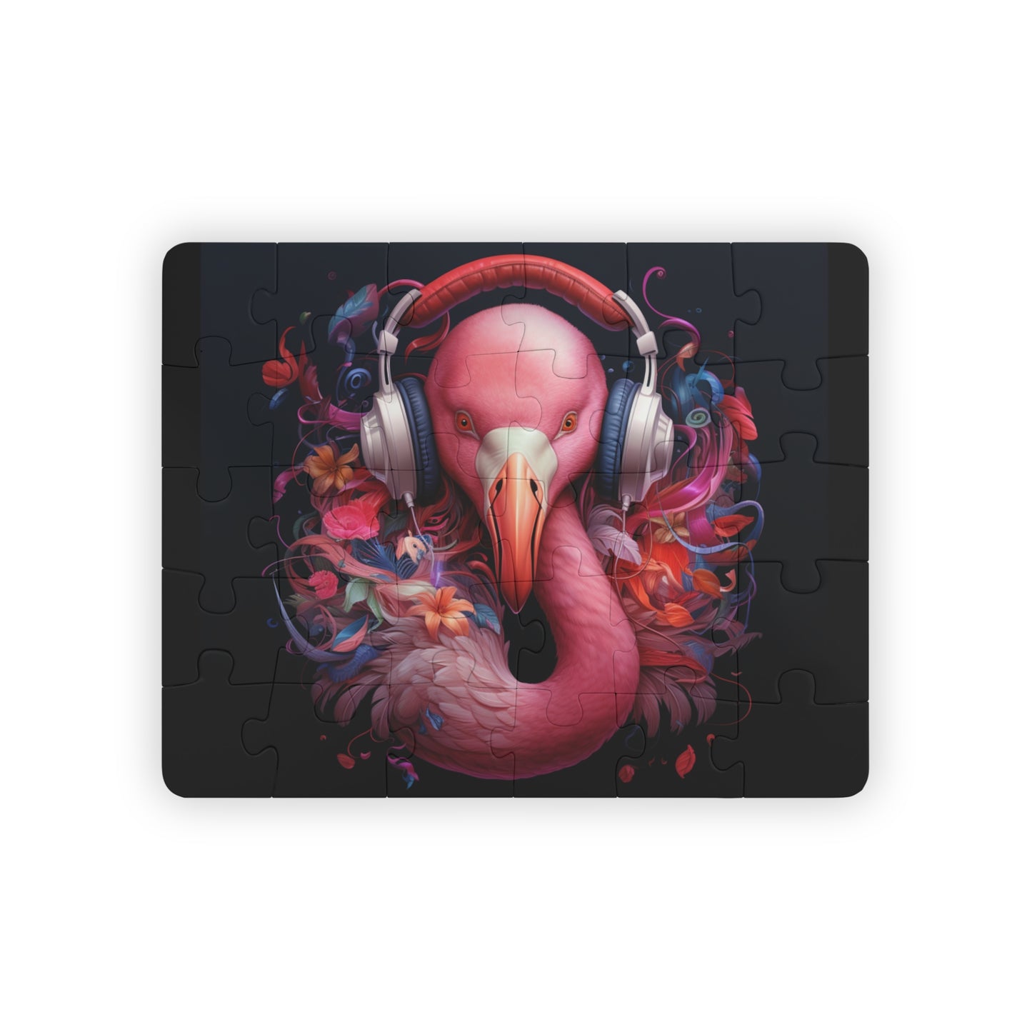 Flamingo Headphones | Kids' Puzzle, 30-Piece
