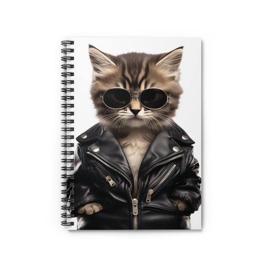 Kitten Leather | Spiral Notebook - Ruled Line