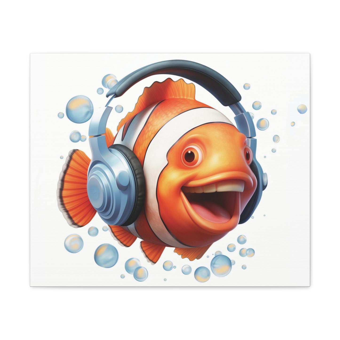 Clownfish Headphones | Gallery Canvas | Wall Art