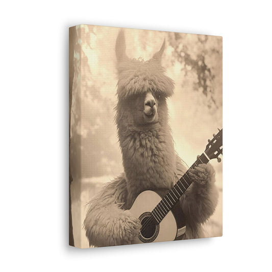 Alpaca's Guitar Serenade Symphony  | Gallery Canvas | Wall Art