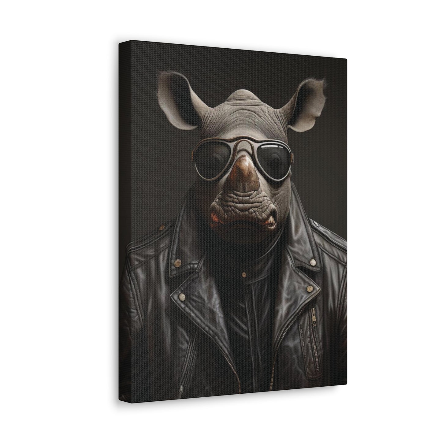 Rhino Leather | Canvas Gallery Wrap | Wall Art