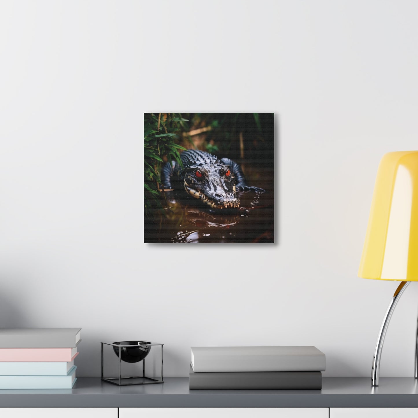 Black Caiman Chrome | Canvas Gallery Wrap | Wall Art