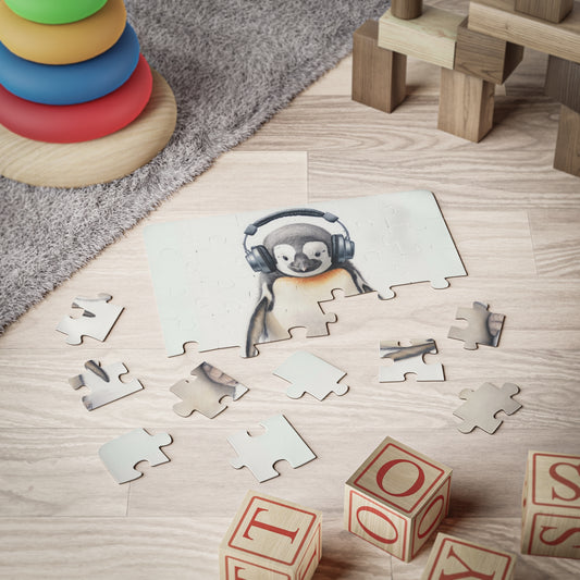 Penguin Baby Headphones | Kids' Puzzle, 30-Piece