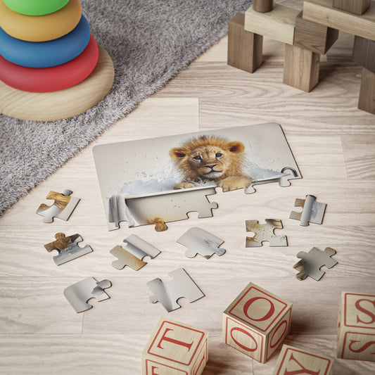 Lion Baby in Bathtub | Kids' Puzzle, 30-Piece