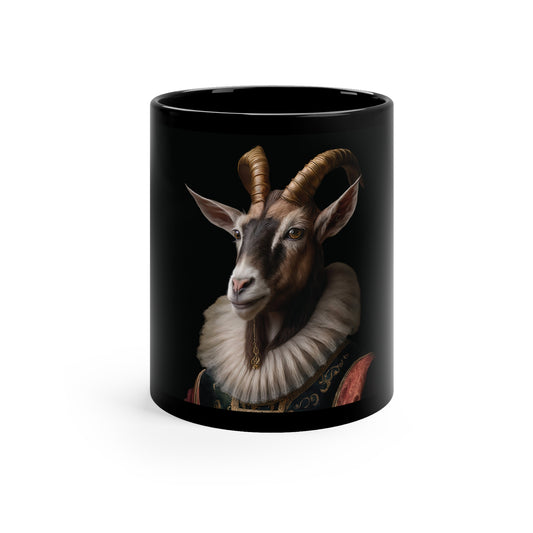 Goat Aristocrat | 11oz Black Mug