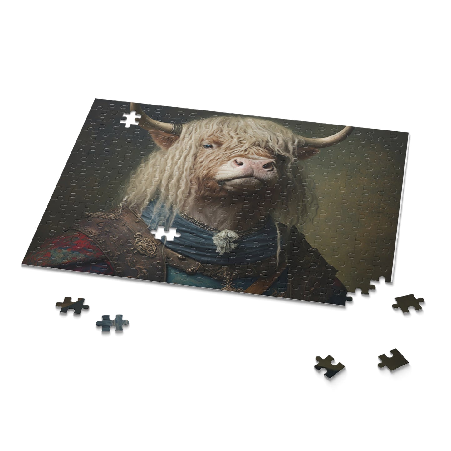 Highland Cow Aristocrat | Puzzle (120, 252, 500-Piece)