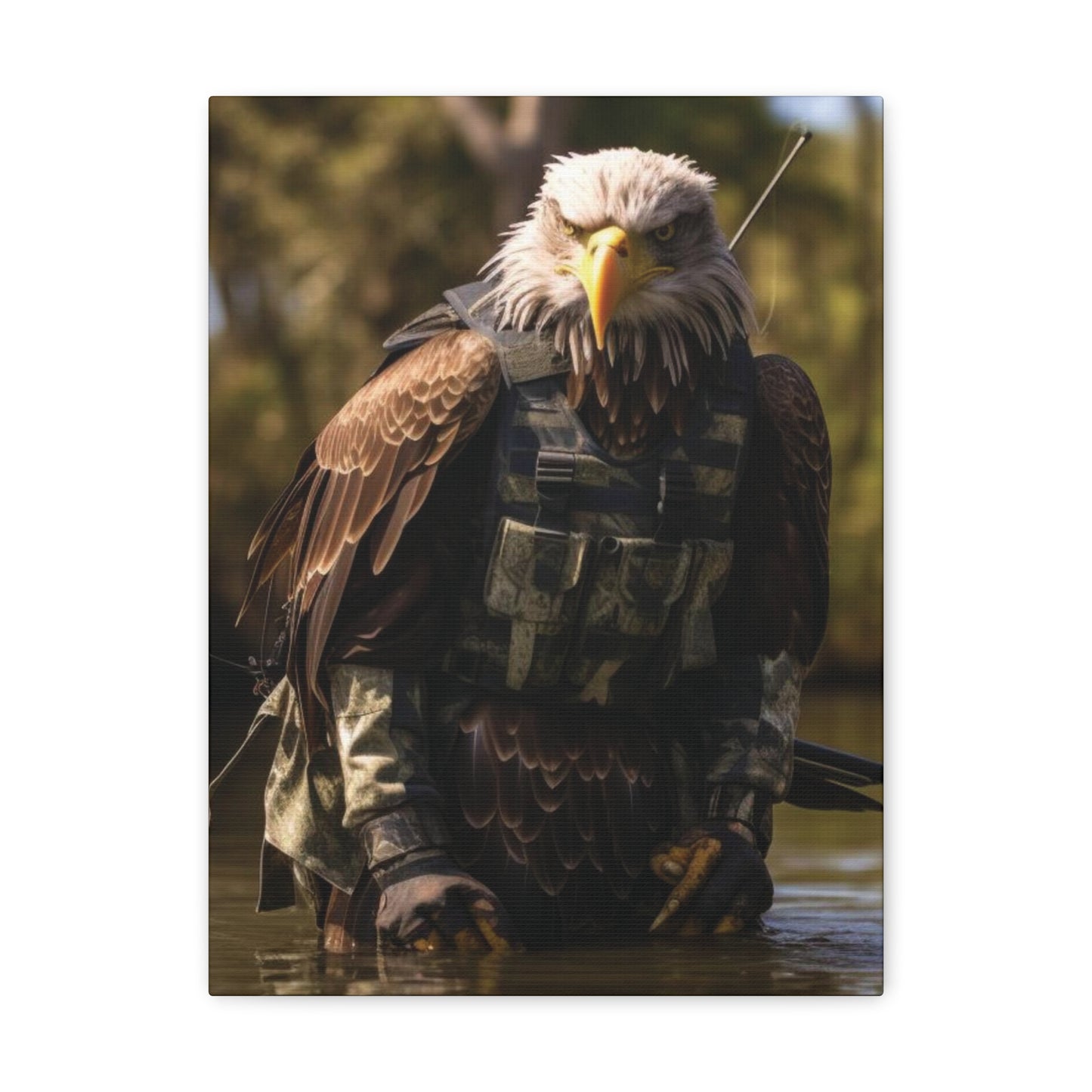 Bald Eagle Army | Canvas Gallery Wrap | Wall Art