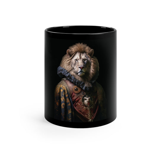 Lion Aristocrat | 11oz Black Mug