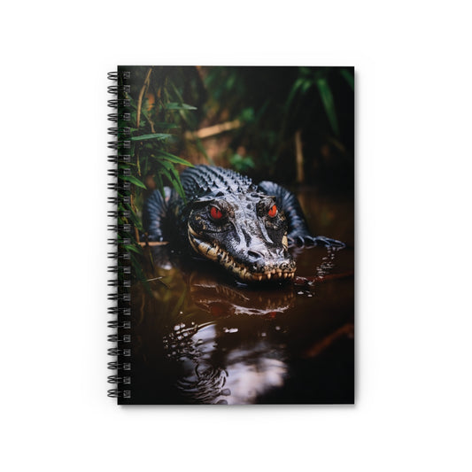 Black Caiman Chrome | Spiral Notebook - Ruled Line