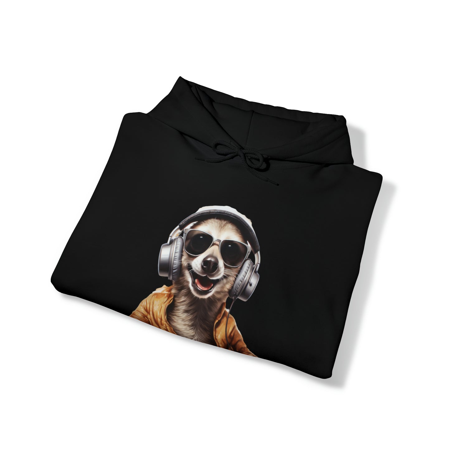 Meerkat Headphones | Unisex Heavy Blend™ Hooded Sweatshirt