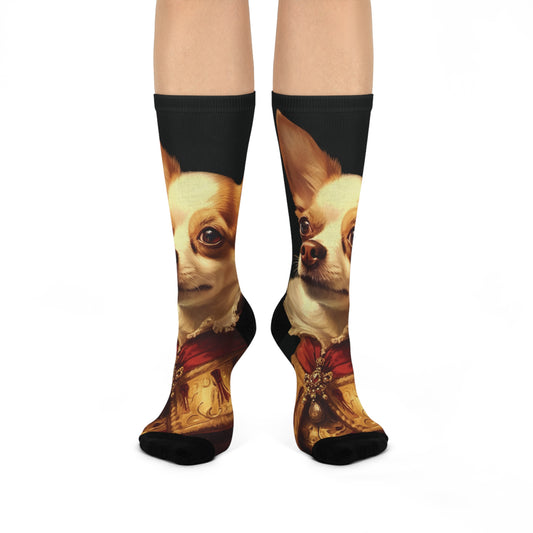 Chihuahua Aristocrat | Cushioned Crew Socks
