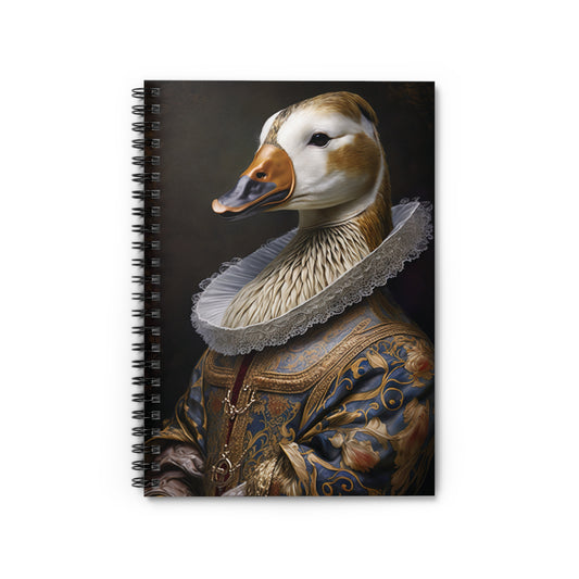 Duck Aristocrat | Spiral Notebook - Ruled Line