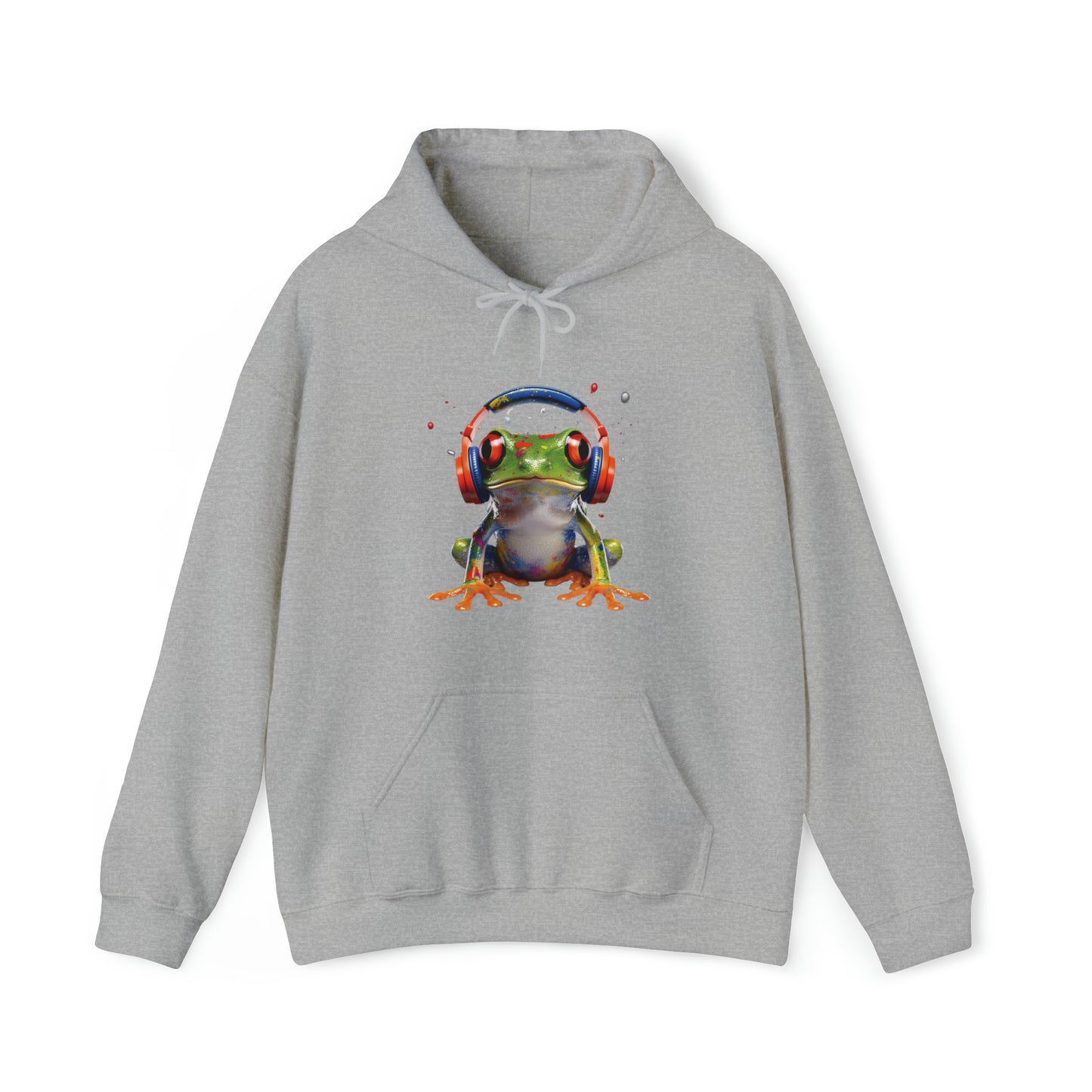 Red Eyed Tree Frog  Headphones | Unisex Heavy Blend™ Hooded Sweatshirt