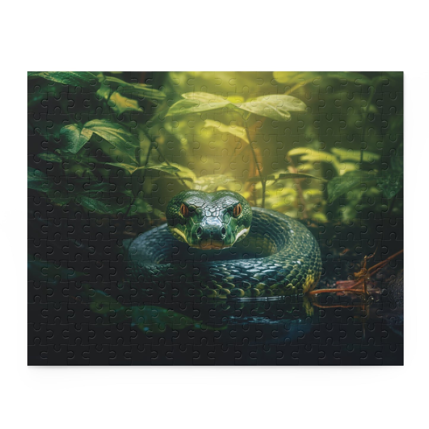 Green Anaconda Chrome | Puzzle (120, 252, 500-Piece)