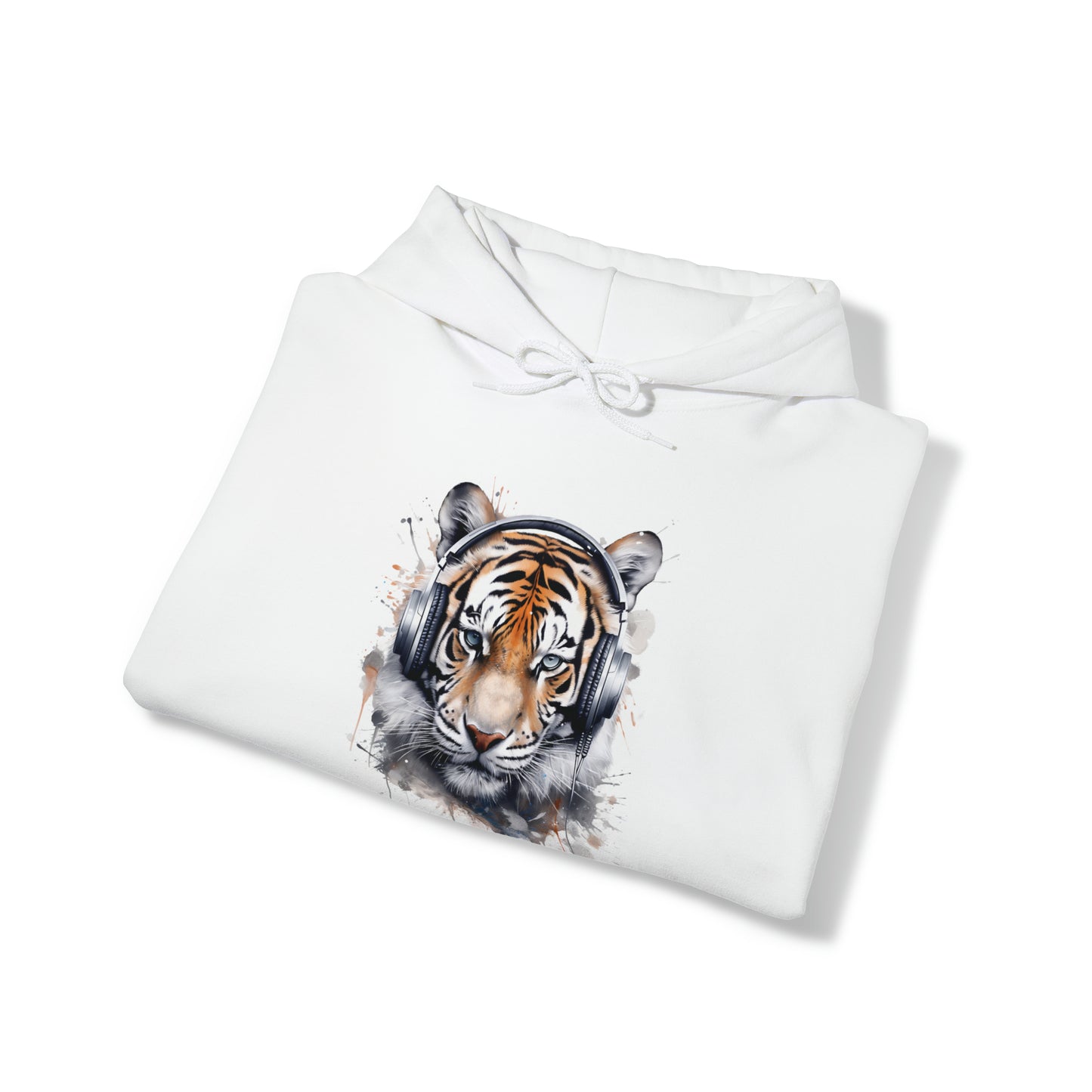 Tiger Headphones | Unisex Heavy Blend™ Hooded Sweatshirt