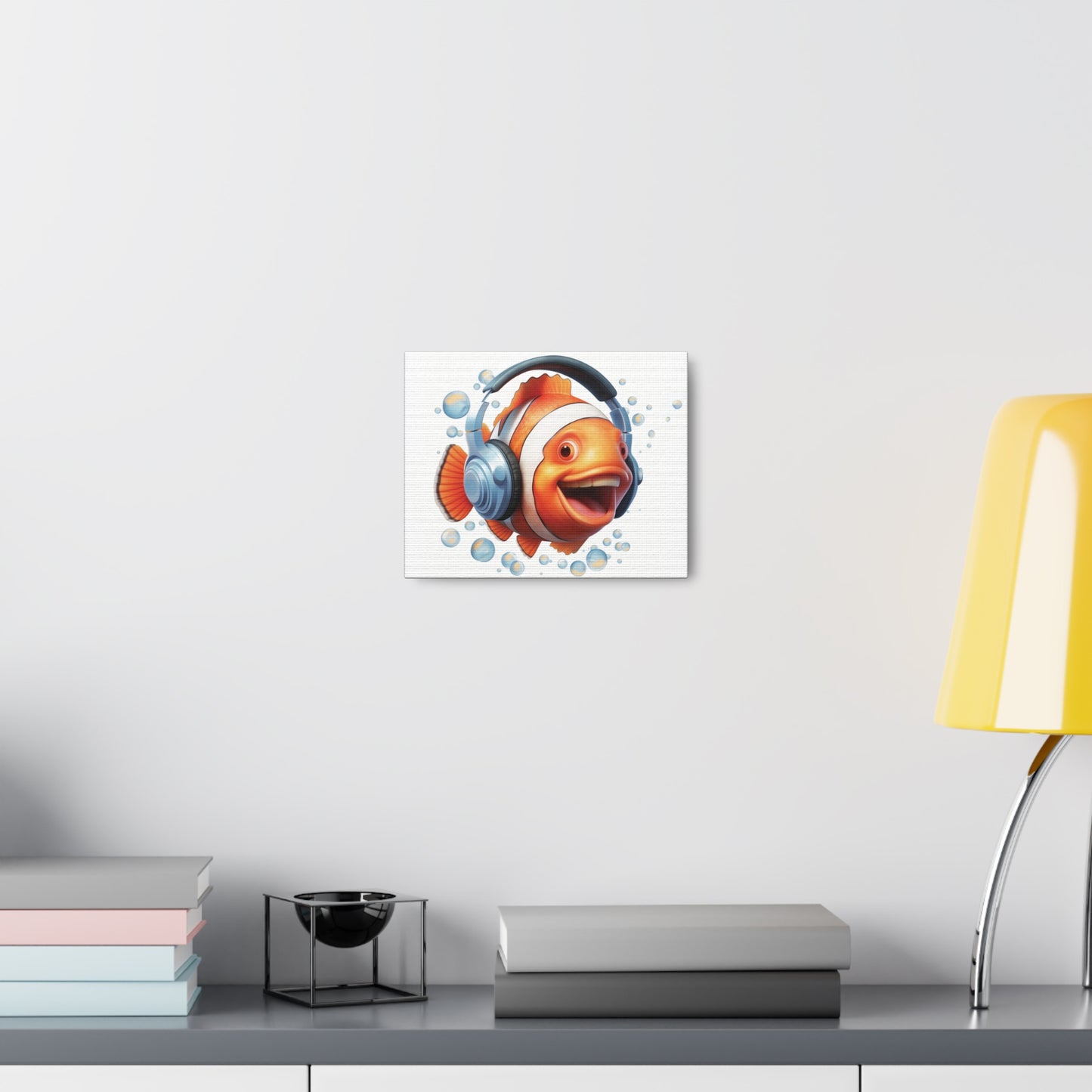 Clownfish Headphones | Gallery Canvas | Wall Art