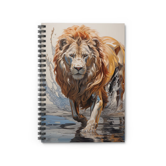 Lion Chrome | Spiral Notebook - Ruled Line