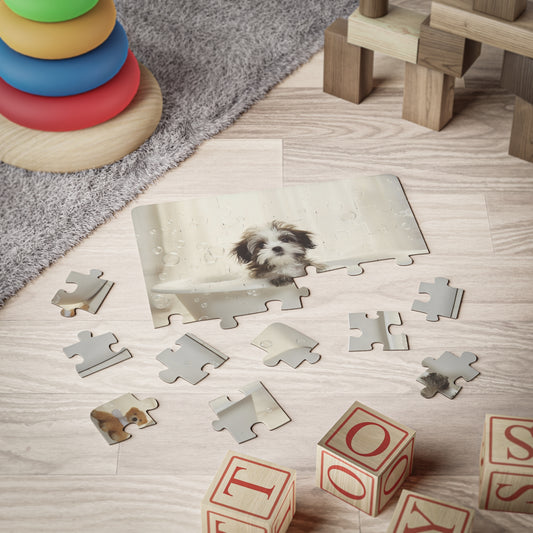 Shih Tzu Puppy Bathtub | Kids' Puzzle, 30-Piece