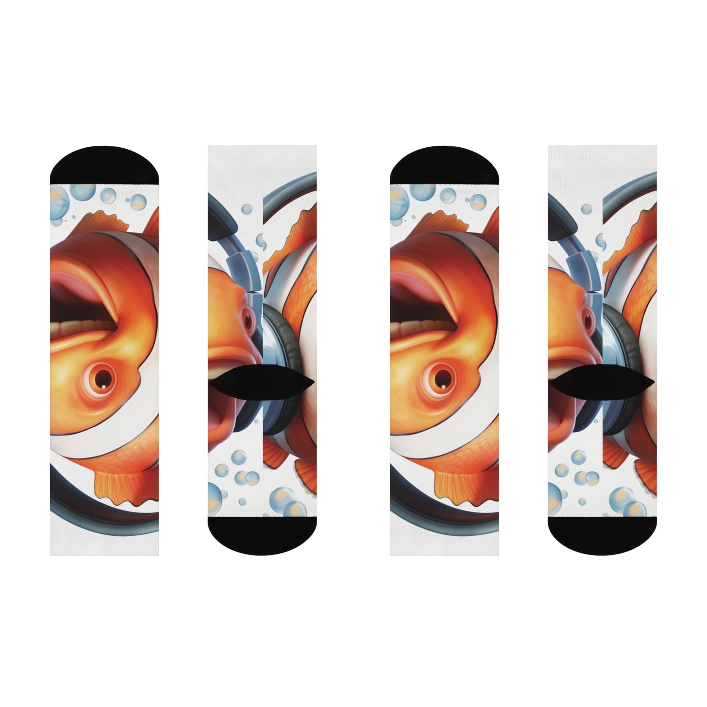 Clownfish Headphones | Cushioned Crew Socks
