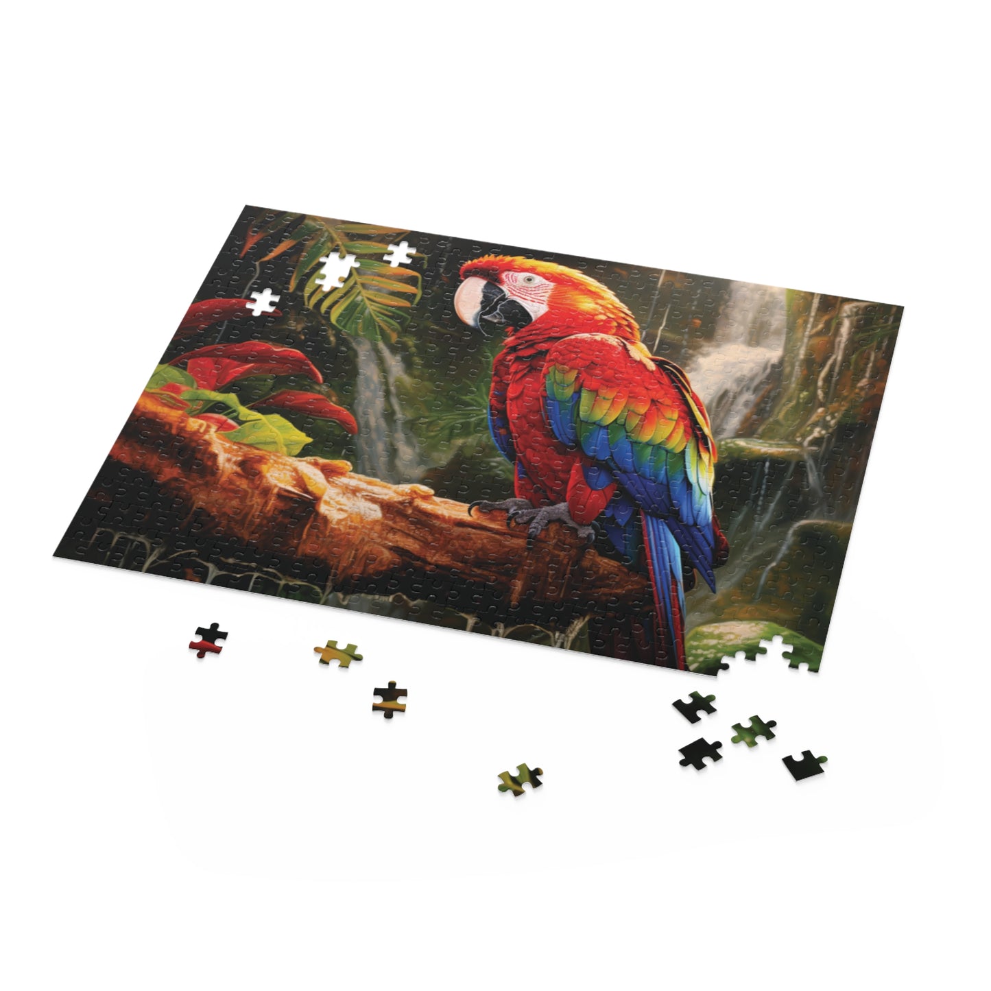Scarlett Macaw Chrome | Puzzle (120, 252, 500-Piece)
