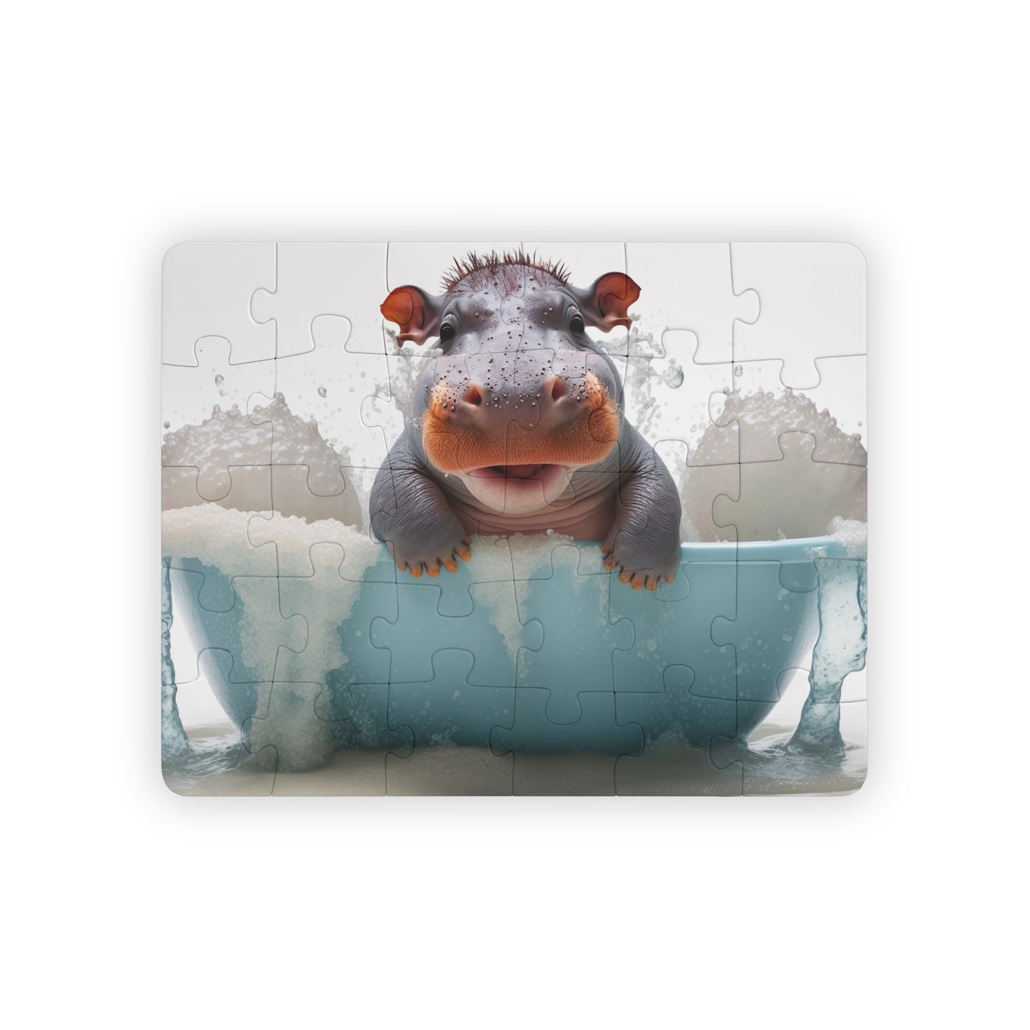 Hippo Baby in Bathtub | Kids' Puzzle, 30-Piece
