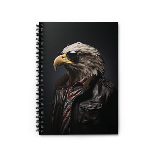 Bald Eagle Leather | Spiral Notebook - Ruled Line