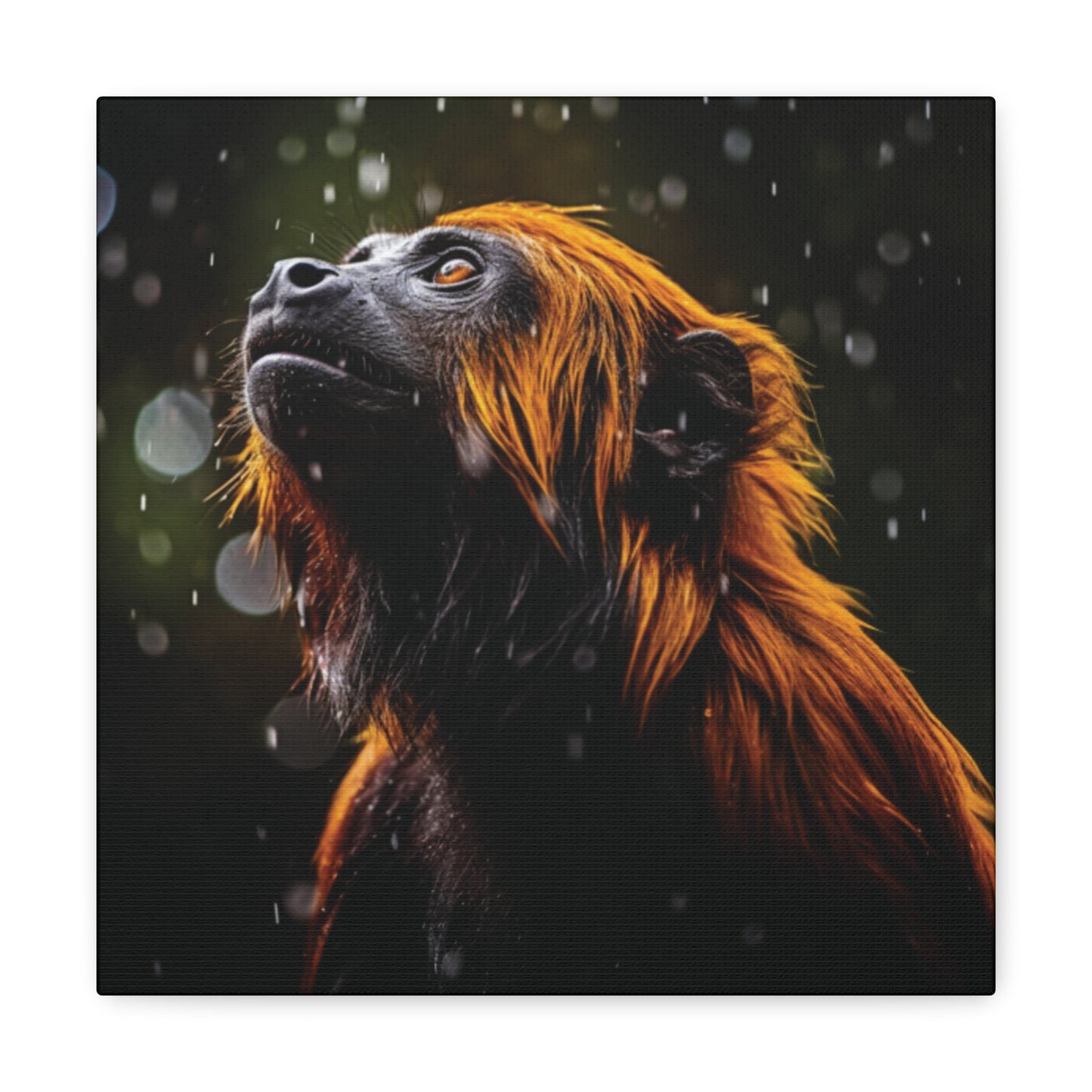 Howler Monkey Chrome | Canvas Gallery Wrap | Wall Art
