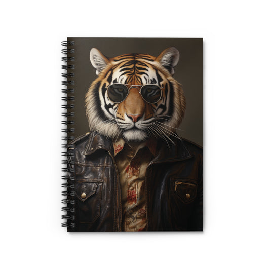 Tiger Leather | Spiral Notebook - Ruled Line