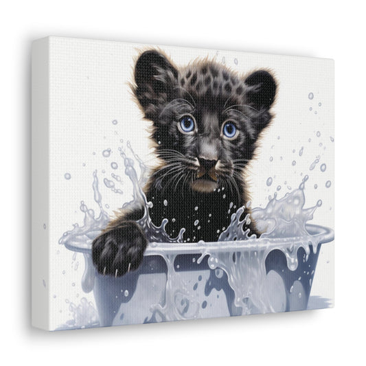 Black Panther Baby Bathtub | Gallery Canvas | Wall Art